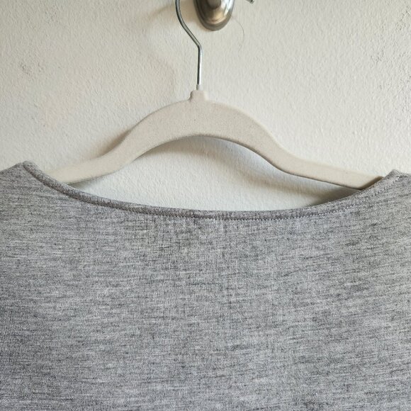 🇫🇷 Naf Naf Black Mirror-Style Flared Mini Gray Dress - Picture 5 of 14